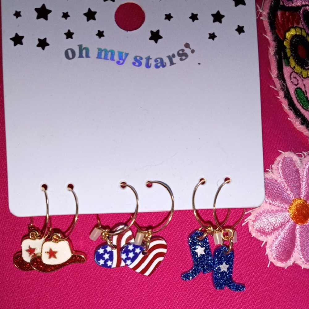 Patriotic Earrings Set